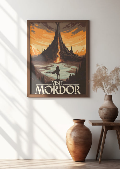 Visit Mordor Framed Art Modern Wall Decor