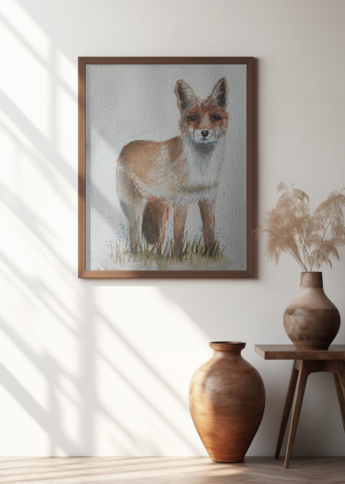 Fox Framed Art Modern Wall Decor