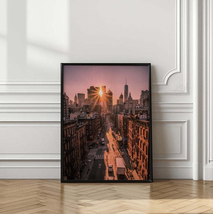 The All Seeing Sun Framed Art Modern Wall Decor