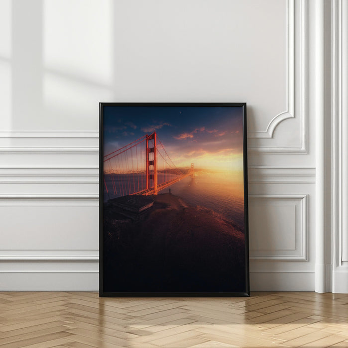 On the edge Framed Art Modern Wall Decor