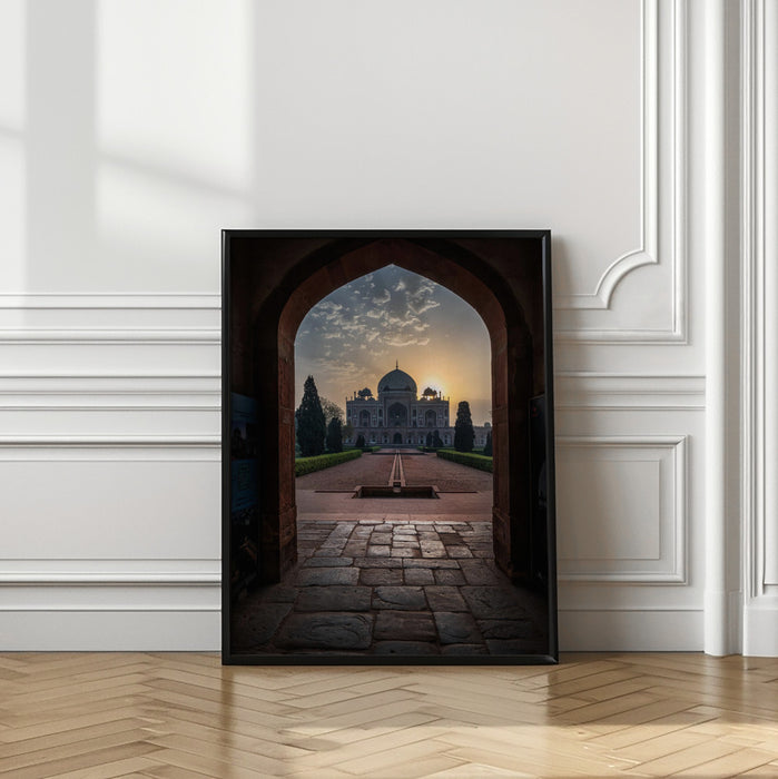 Humayun tomb - Glowing frame ! Framed Art Modern Wall Decor