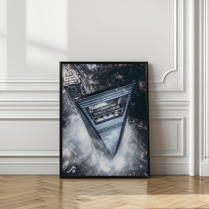 The Triangle Framed Art Modern Wall Decor