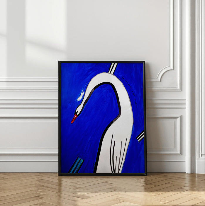 And Swan dropped the feather and everything became clear Framed Art Modern Wall Decor