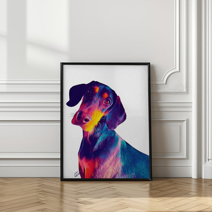 Finn Dog Framed Art Wall Decor