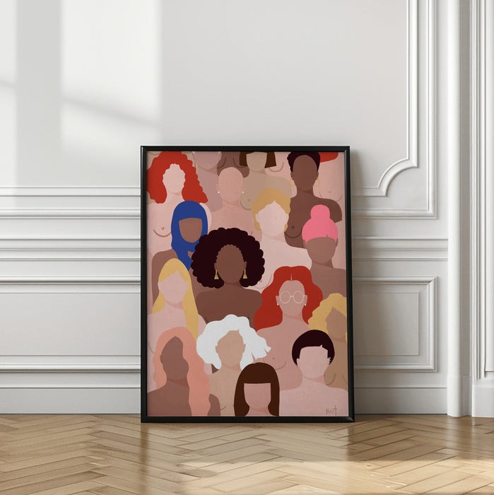 Who run the world Framed Art Modern Wall Decor