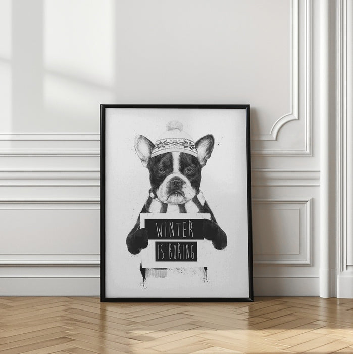 Winter is boring Framed Art Modern Wall Decor