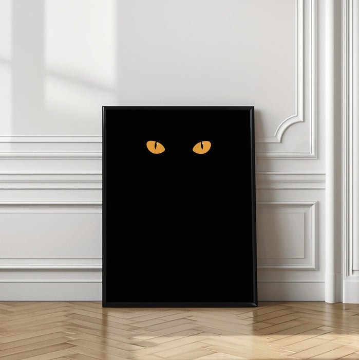 Halloween cat eyes Framed Art Modern Wall Decor