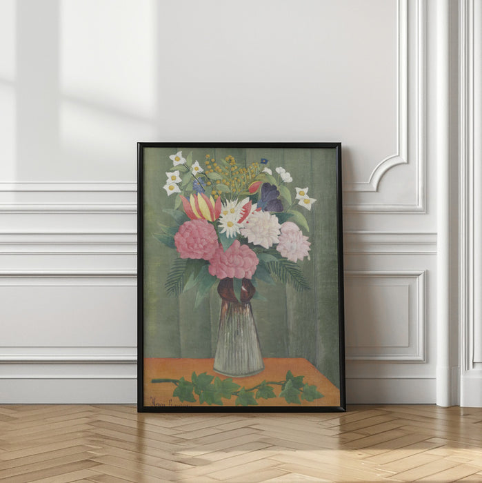 Flowers In a Vase Framed Art Modern Wall Decor