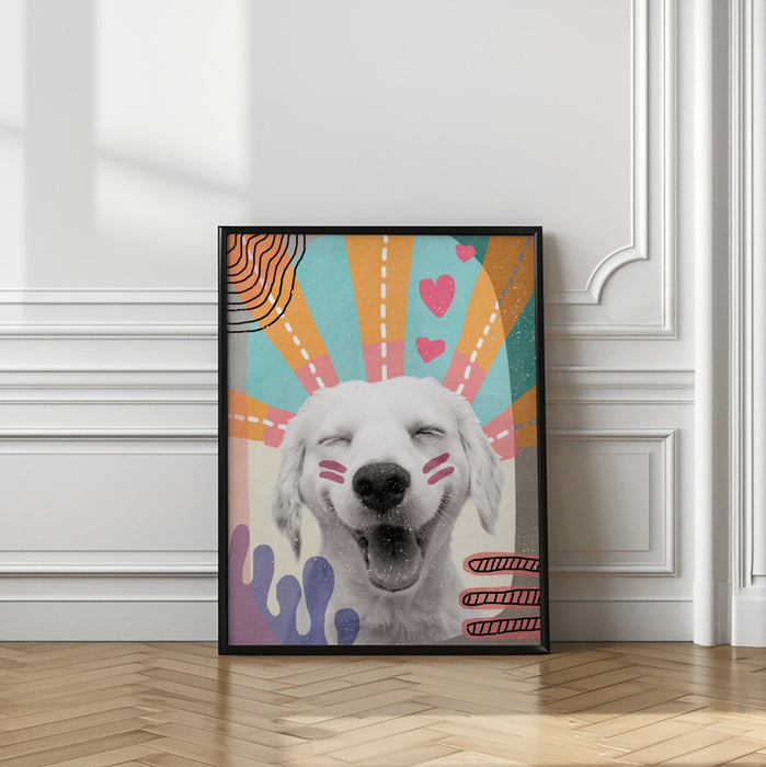 Inspired Dog Framed Art Wall Decor