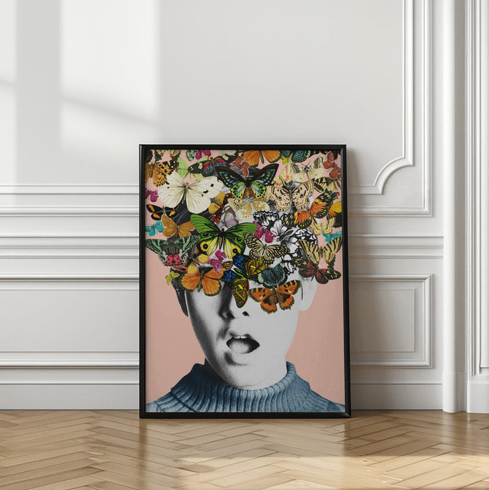 Twiggy surprise Framed Art Modern Wall Decor