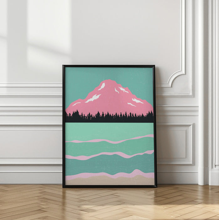 Minimal Mountains #1 Framed Art Modern Wall Decor