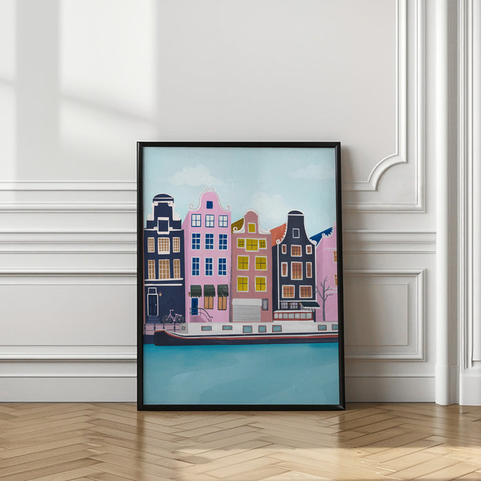 Amsterdam Framed Art Modern Wall Decor