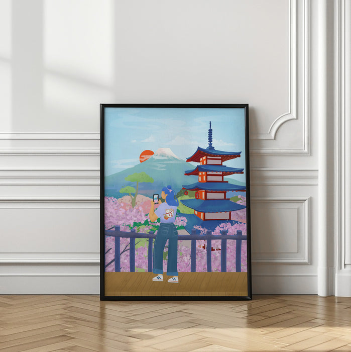 Japan Framed Art Modern Wall Decor