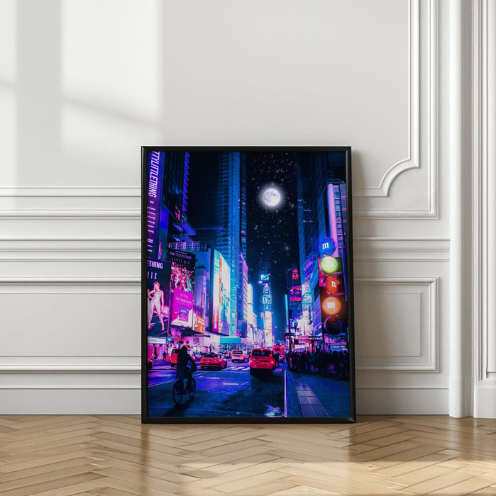 Moon City Framed Art Modern Wall Decor