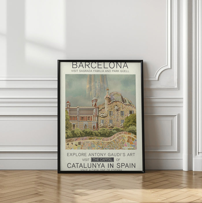 Barcelona print Framed Art Wall Decor