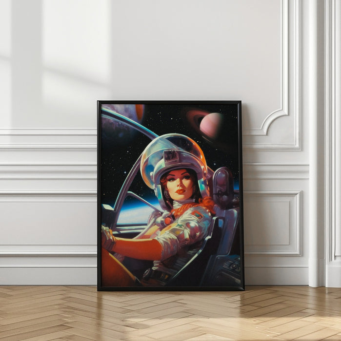 Next Stop Mars Framed Art Modern Wall Decor