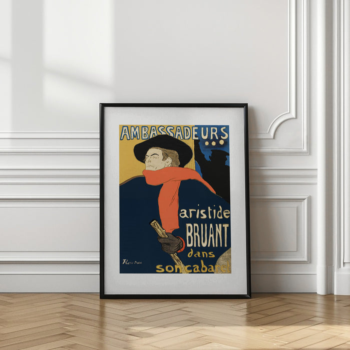 Ambassadeurs Aristide Bruant Dans Son Cabaret (1892) Framed Art Modern Wall Decor