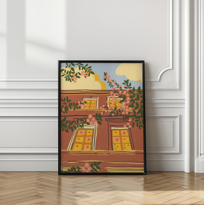 Spring house Framed Art Modern Wall Decor