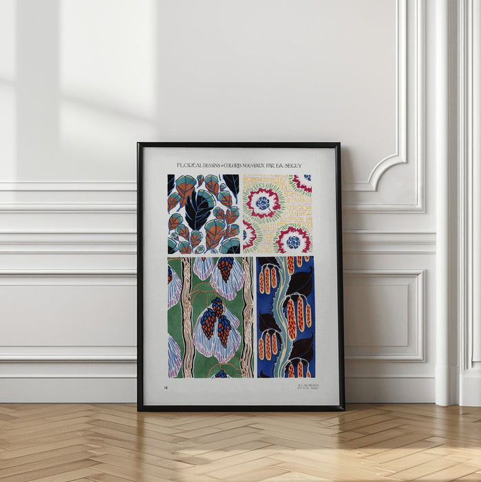 Patterns 14 Framed Art Modern Wall Decor