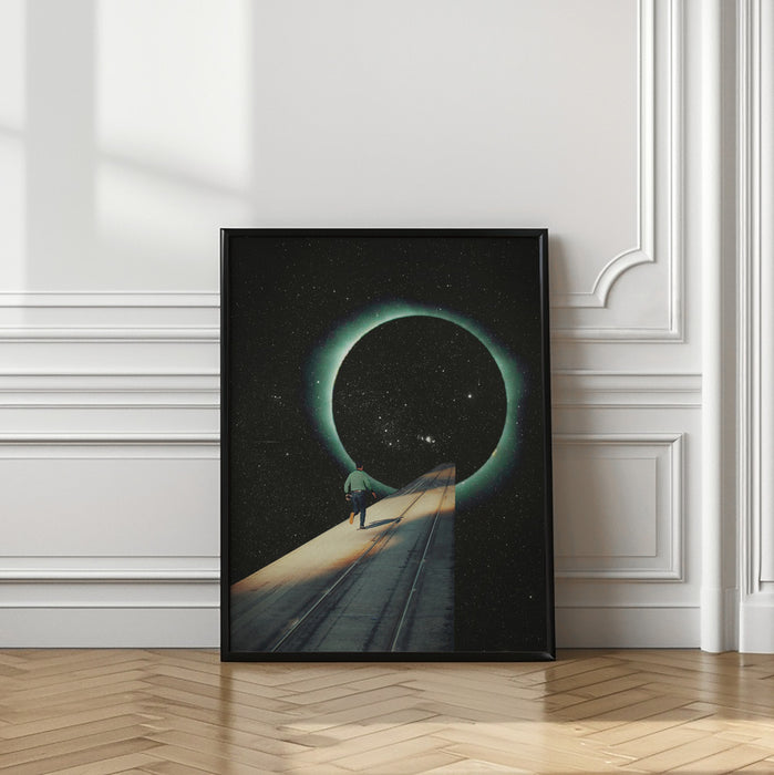 Escaping Into the Void Framed Art Modern Wall Decor