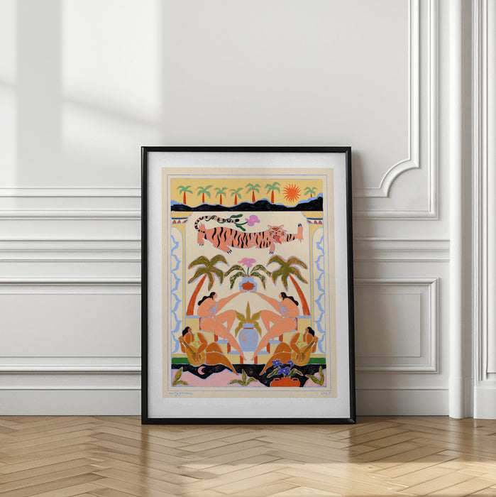 Tropicana Framed Art Modern Wall Decor