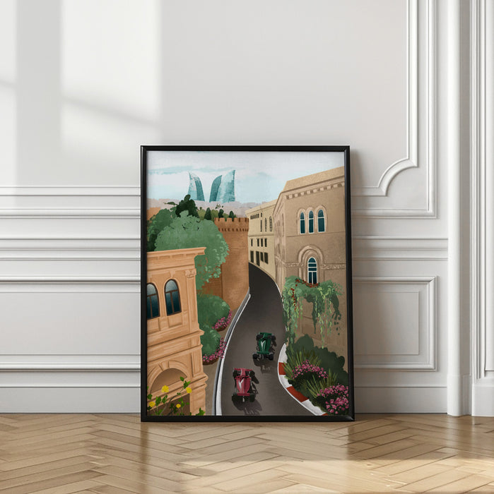 Baku Azerbeidzjan Framed Art Modern Wall Decor