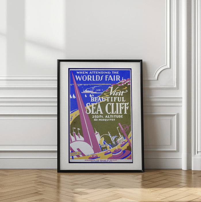 When Attending the Worlds Fair, Visit Beautiful Sea Cliff Framed Art Wall Decor