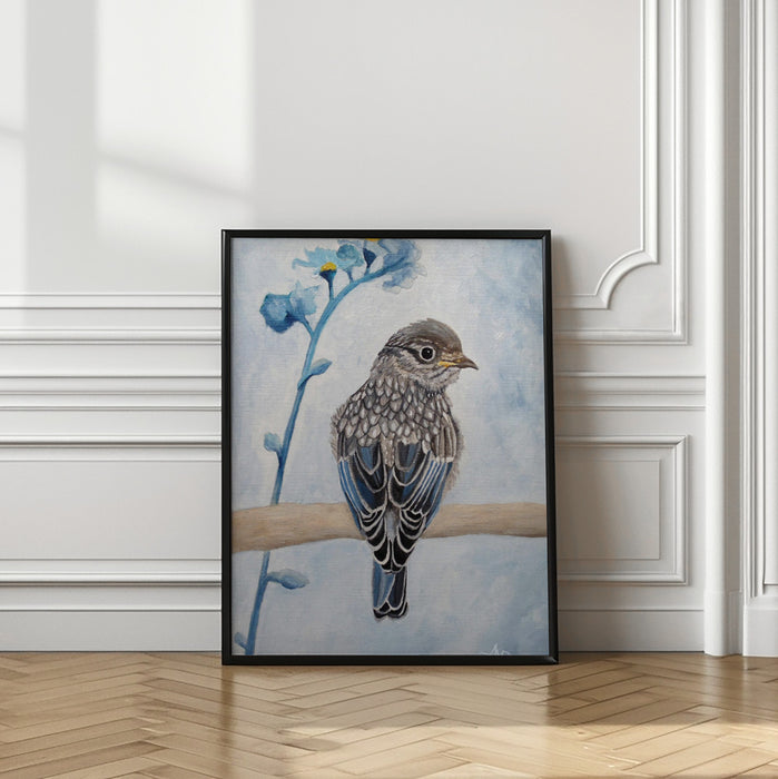 Perked and Perched Framed Art Modern Wall Decor