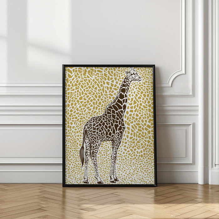 The Majestic Giraffe Framed Art Modern Wall Decor