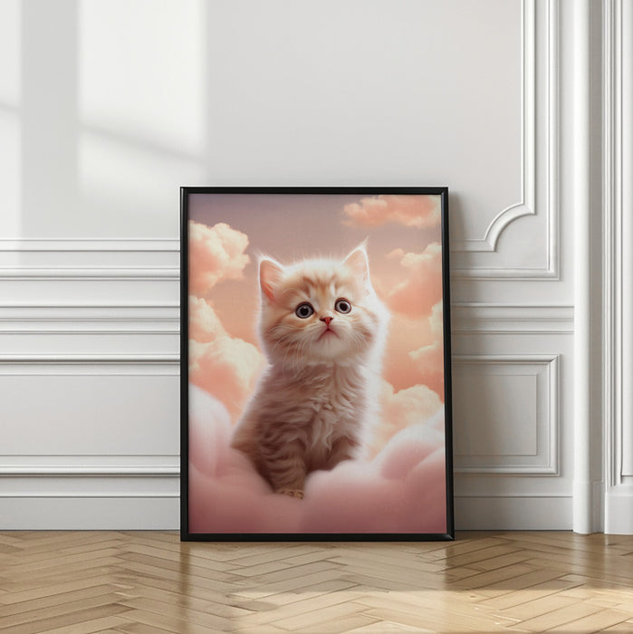 Kitty 3 Framed Art Modern Wall Decor