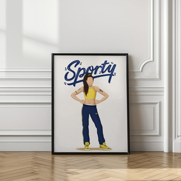 Sporty Spice Framed Art Modern Wall Decor