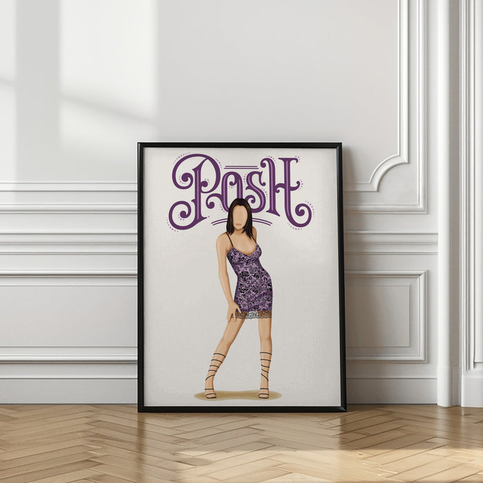 Posh Spice Framed Art Modern Wall Decor