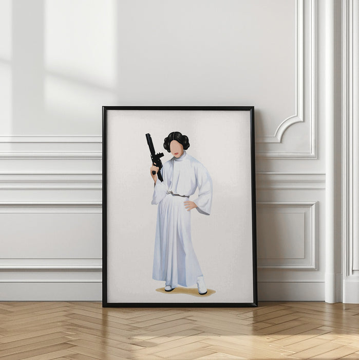 Princess Leia Framed Art Modern Wall Decor