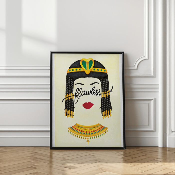 Flawless Cleopatra Framed Art Modern Wall Decor