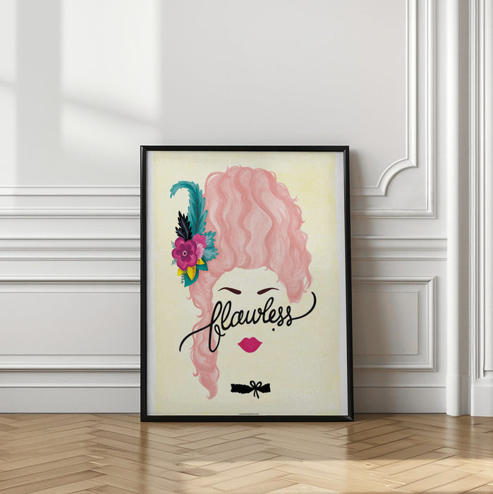 Flawless Marie Antoinette Framed Art Modern Wall Decor