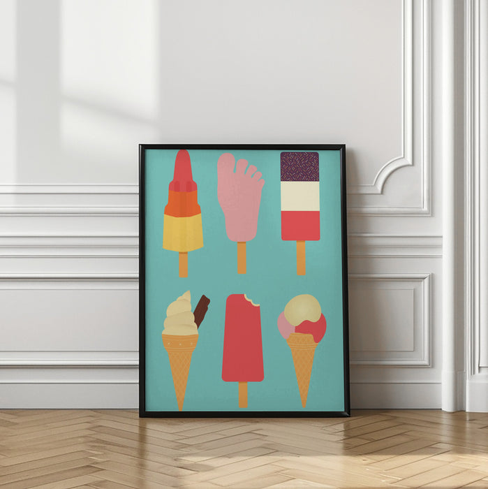 Ices Framed Art Modern Wall Decor