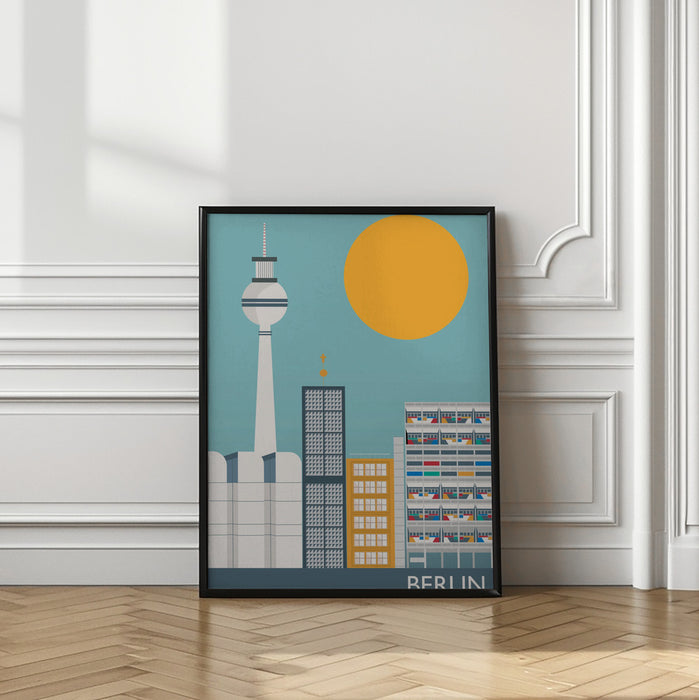 Berlin Framed Art Modern Wall Decor