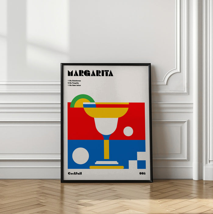 Margarita Bauhaus Cocktail Framed Art Modern Wall Decor