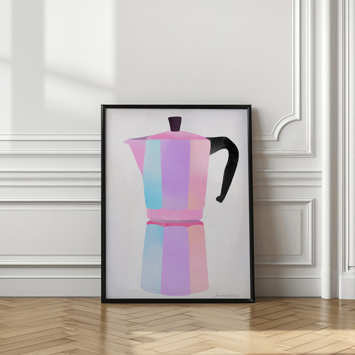 Buongiorno Espresso Framed Art Modern Wall Decor