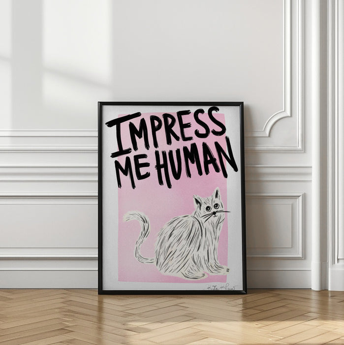 Cat Owner - Impress Me Human Framed Art Modern Wall Decor