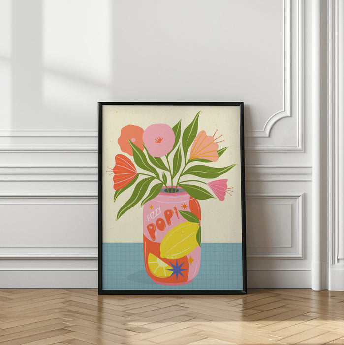 Flowers in Can Framed Art Wall Decor