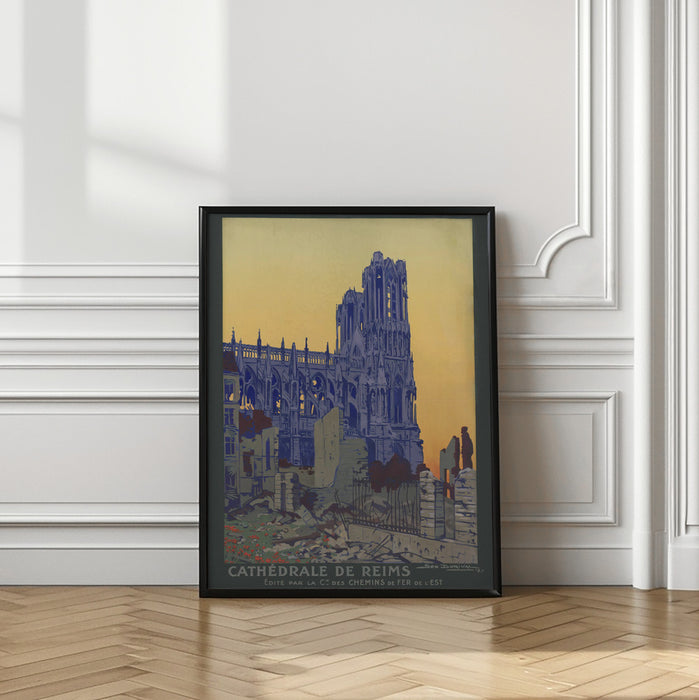 Cathédrale de Reims Framed Art Modern Wall Decor