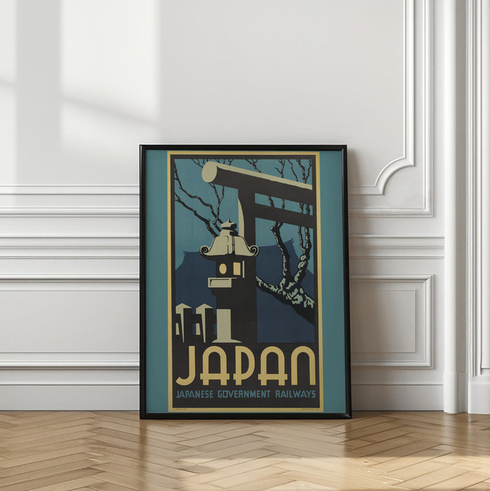 Japan - Japanese Government Railways Framed Art Modern Wall Decor