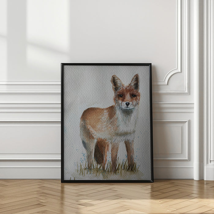 Fox Framed Art Modern Wall Decor