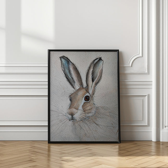 Hare Framed Art Wall Decor