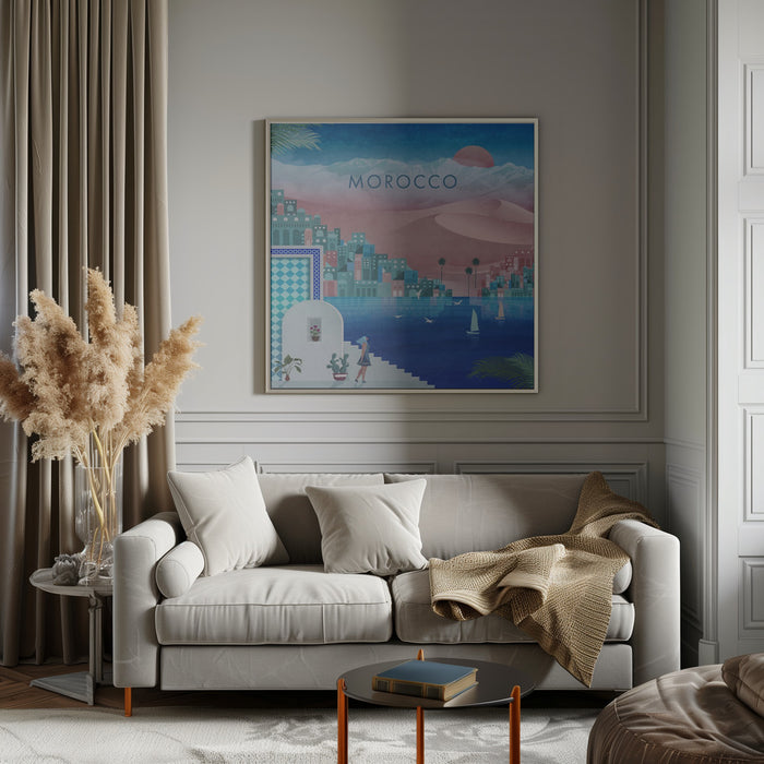 Morocco Square.png Square Canvas Art