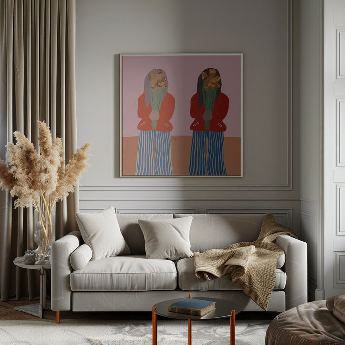 Gemini Square Canvas Art