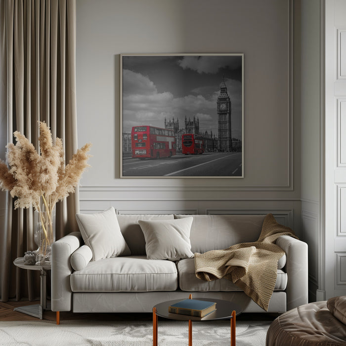 Typical London Square Canvas Art Print