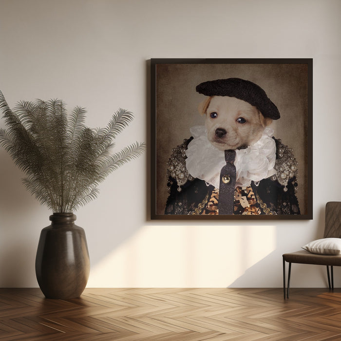 Shelter Pets project - Mia Square Poster Art Print by Tammy Swarek
