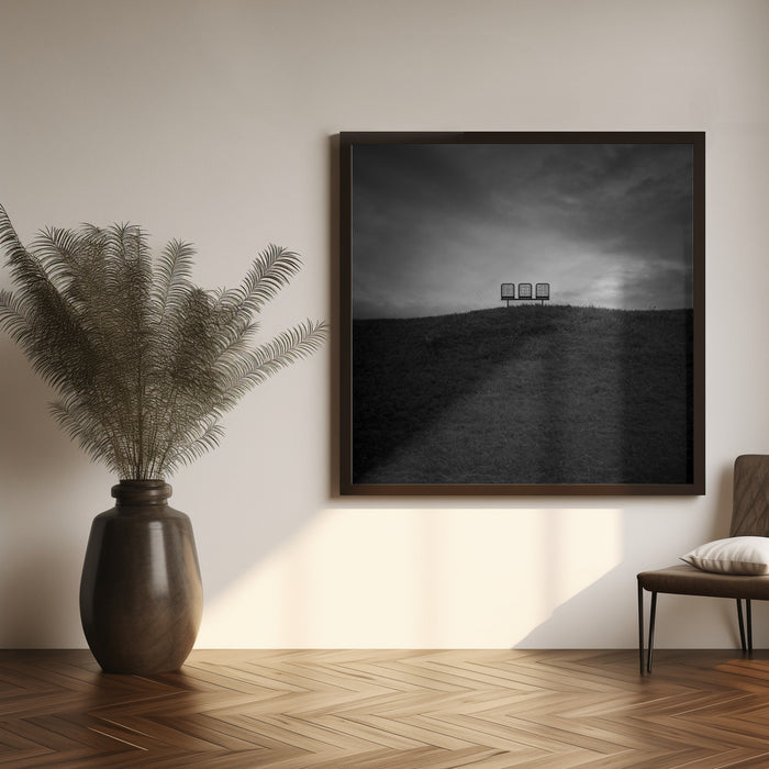 Emptiness Square Canvas Art Print